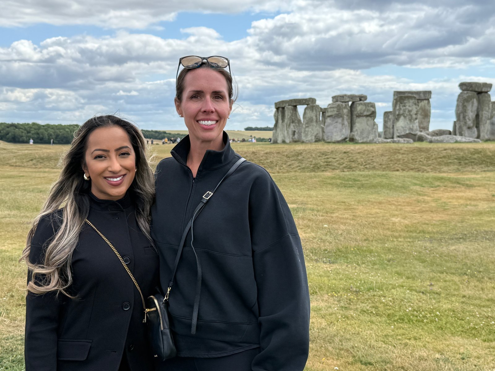 Distant Landscape View of Stonehenge
